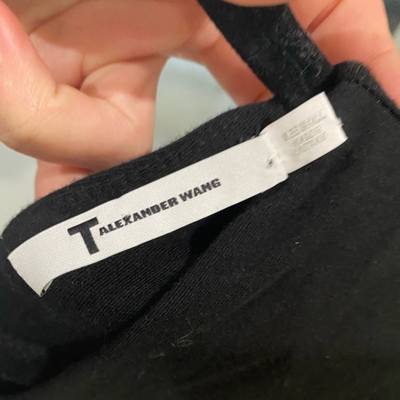 T by Alexander Wang black deep V corset bodysuit - Picture 4 of 5